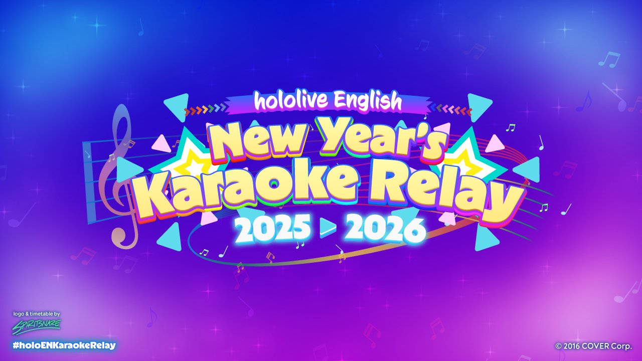 【Karaoke】Hololive English New Year's Karaoke Relay 2025-2026